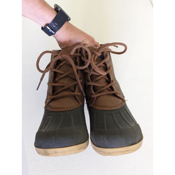 Sperry Port Boot Water-Proof Duck Boots Size 3M Kids Snow Shoes Winter - Picture 5 of 8